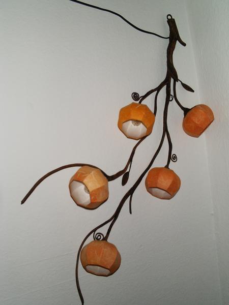 aus Hanji-Papier hergestellte Lampe