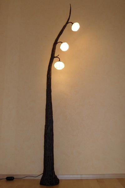 aus Hanji-Papier hergestellte Lampe